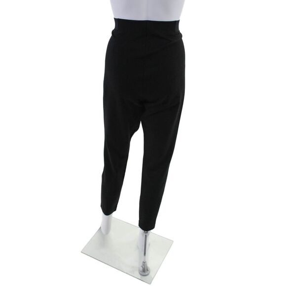 Tahari Womens Elastic Waistband Lined Straight Leg Dress Pants Black Size LG - Picture 3 of 5